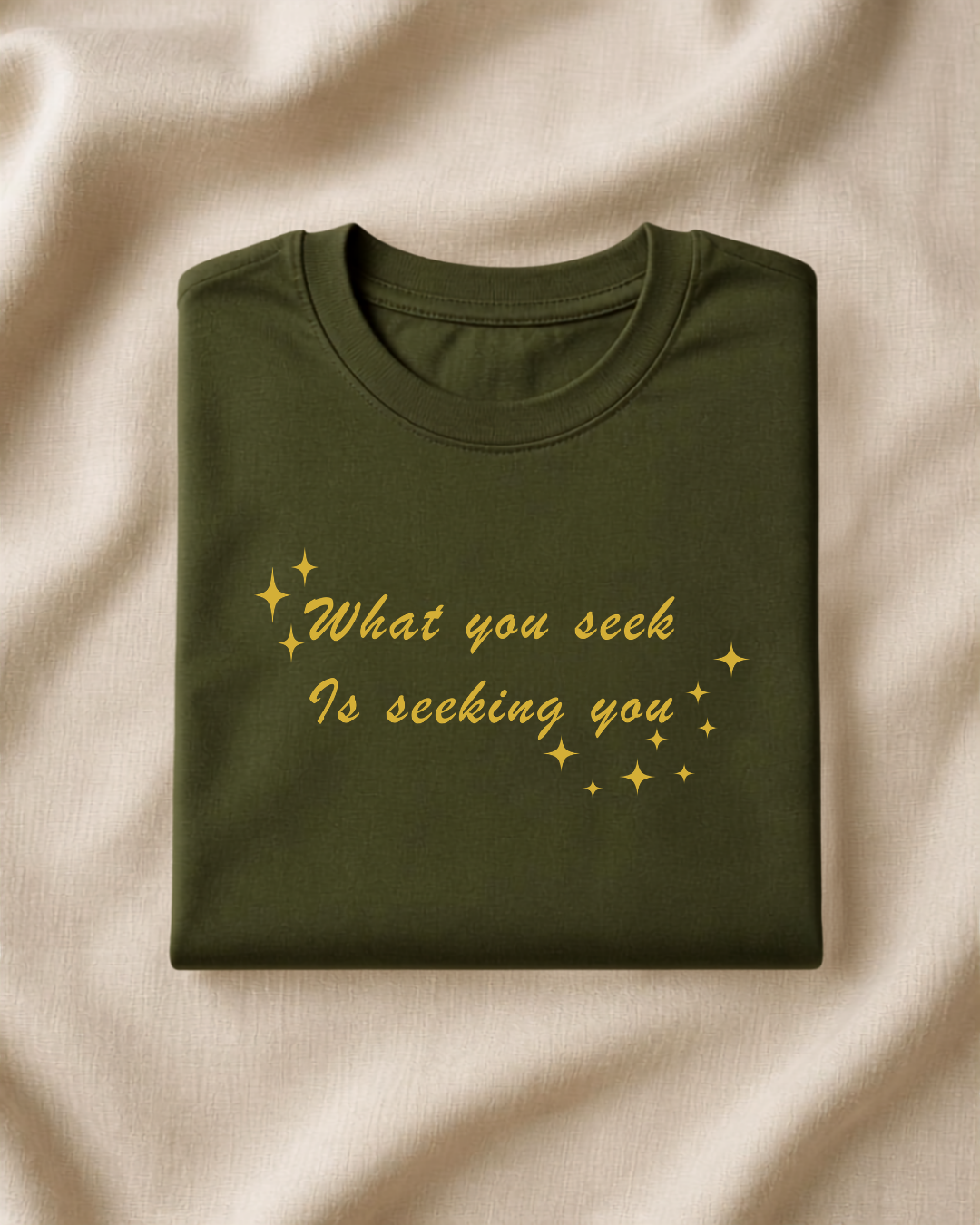 "What You Seek Is Seeking You" - Premium Graphic Tee | NoveLleven Manifestation Collection