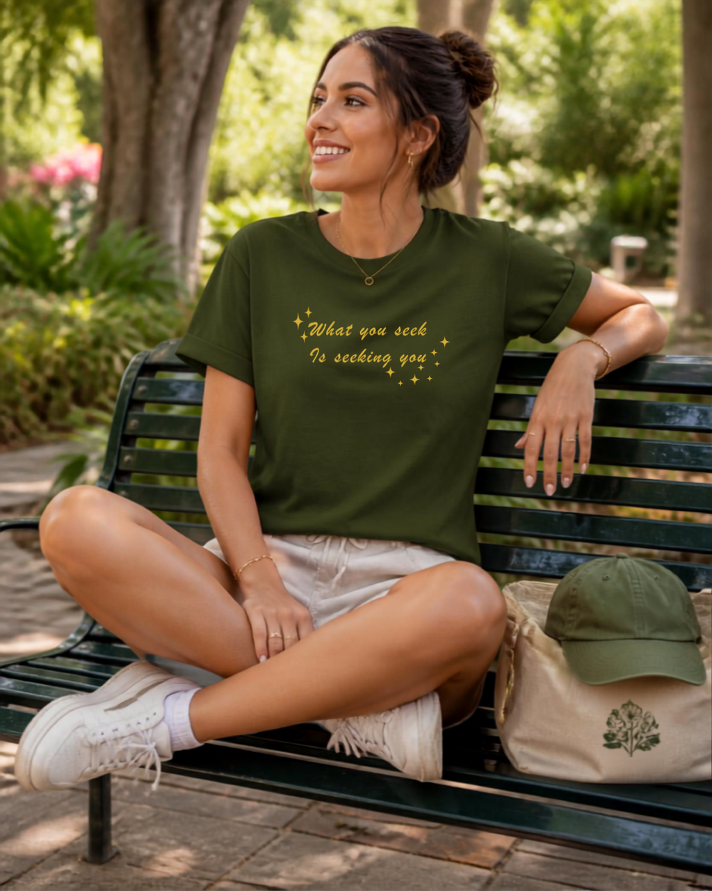 "What You Seek Is Seeking You" - Premium Graphic Tee | NoveLleven Manifestation Collection