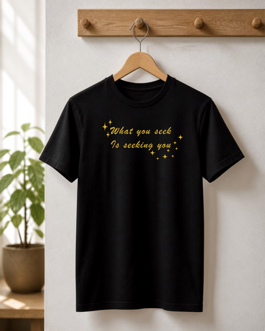 "What You Seek Is Seeking You" - Premium Graphic Tee | NoveLleven Manifestation Collection